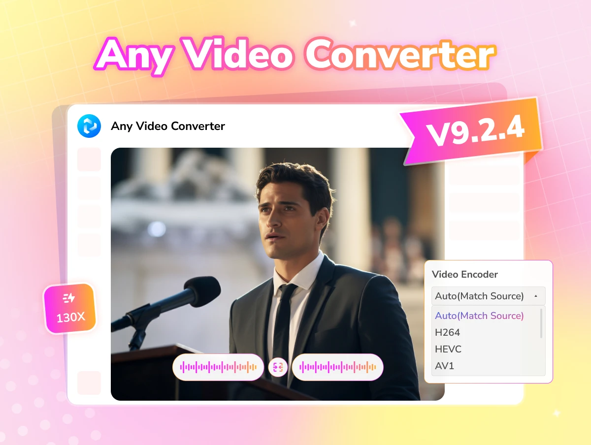 any video converter v9.2.4 ondersteunt een snelle conversiemodus