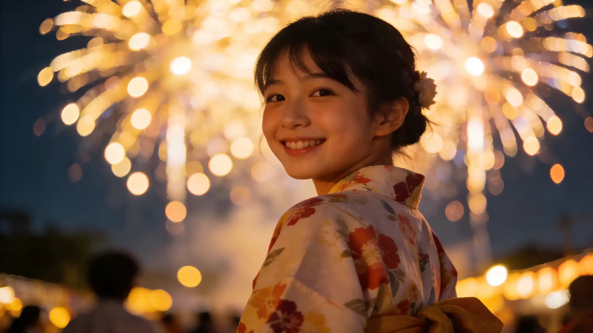 cinematic young Japanese woman