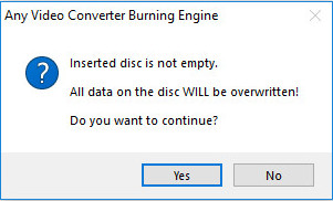 DVD burning engine