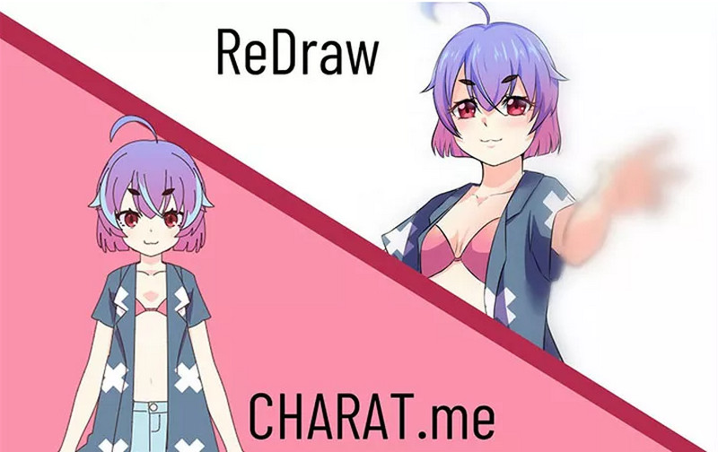 charat.me 3d anime character creator