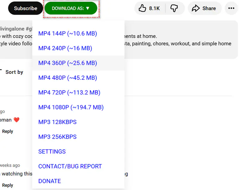 download youtube video with firefox add-on