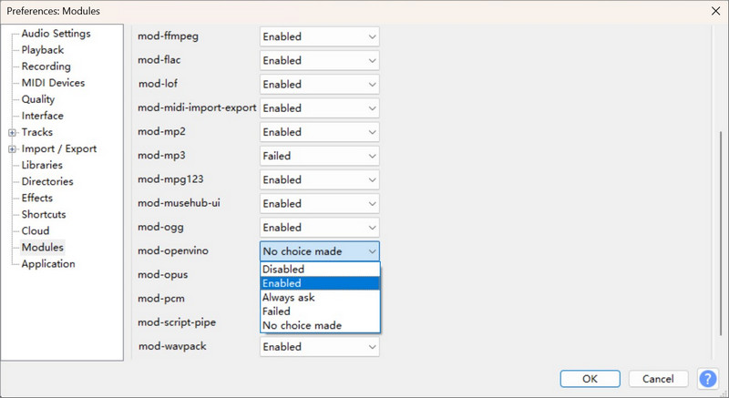 enable mod opus