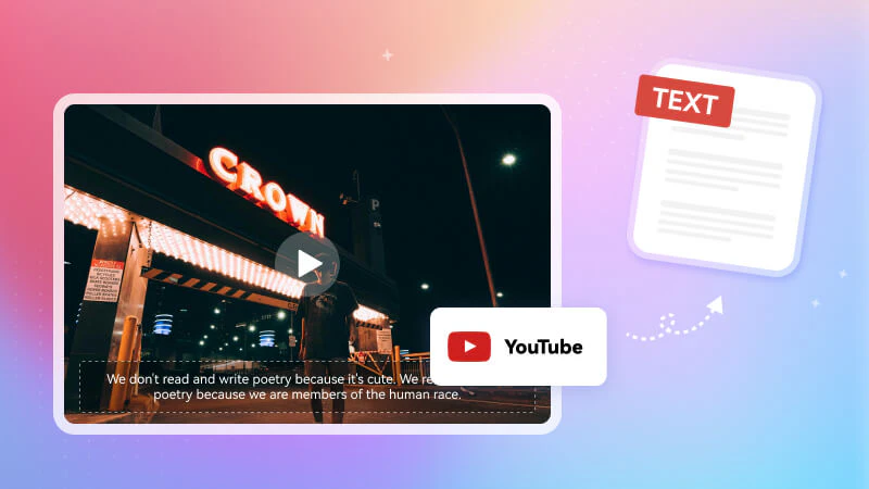 transcribe youtube video to text