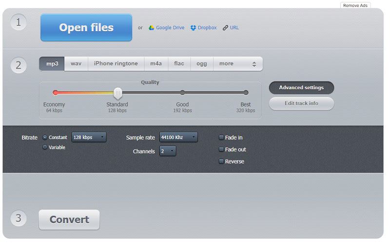 online audio converter