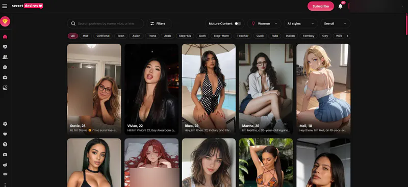 generate nsfw image by secretdesires ai
