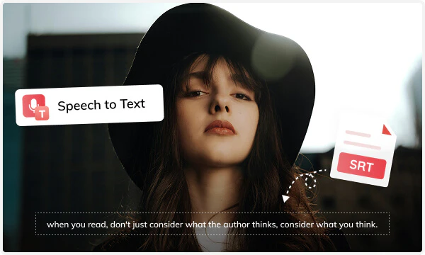 convert speech to subtiles and add it to video