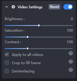video settings 