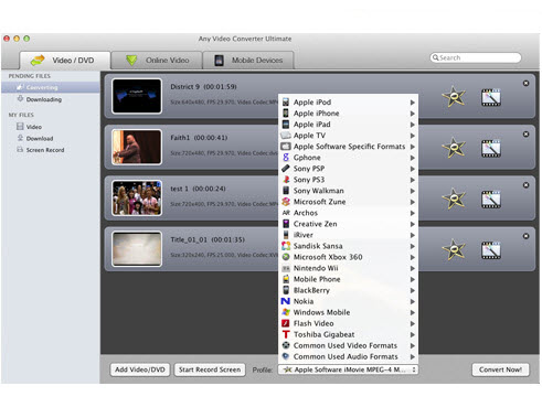 Any Video Converter Ultimate for Mac